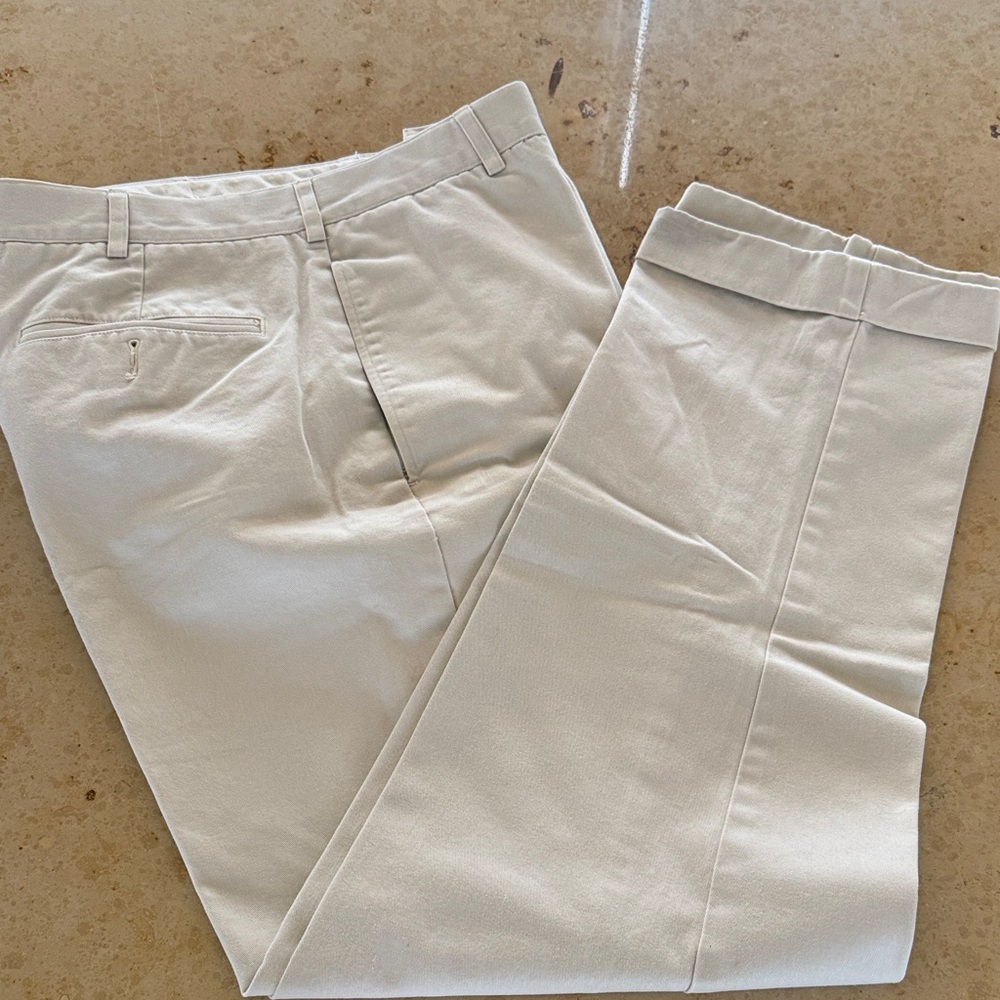 Lands End Men's Classic Tan Pants